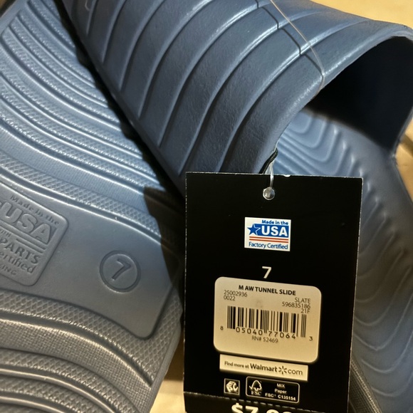 Blue Slide Sandals - Picture 3 of 3